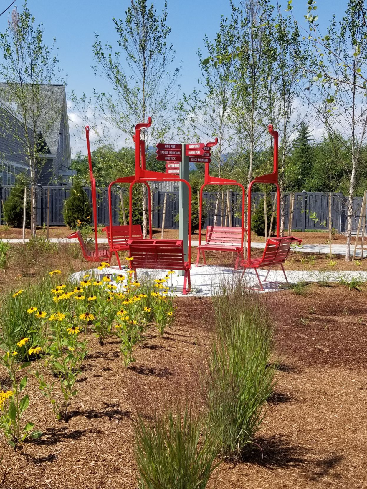 Ski lift chairs